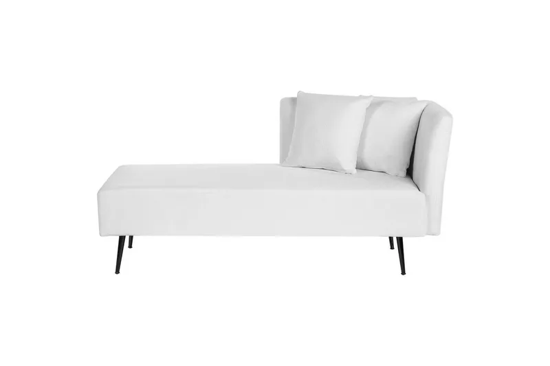 Schäslong Riom Vit, Svart, Högervänd - Vit, Svart, Högervänd - Möbler - Soffa - Modulsoffor - Övriga moduler till modulsoffa