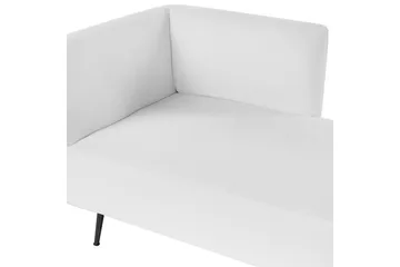 Schäslong Riom Vit, Svart, Vänstervänd - Vit, Svart, Vänstervänd - Möbler - Soffa - Modulsoffor - Övriga moduler till modulsoffa