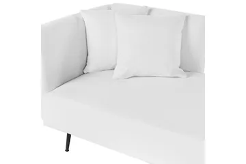 Schäslong Riom Vit, Svart, Vänstervänd - Vit, Svart, Vänstervänd - Möbler - Soffa - Modulsoffor - Övriga moduler till modulsoffa