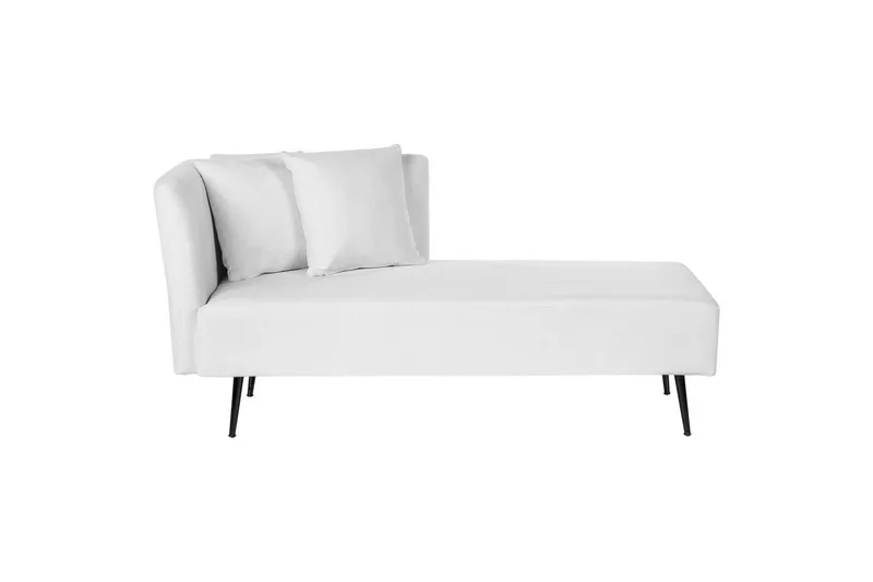 Schäslong Riom Vit, Svart, Vänstervänd - Vit, Svart, Vänstervänd - Möbler - Soffa - Modulsoffor - Övriga moduler till modulsoffa