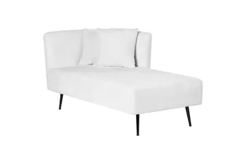 Schäslong Riom Vit, Svart, Vänstervänd - Vit, Svart, Vänstervänd - Möbler - Soffa - Modulsoffor - Övriga moduler till modulsoffa