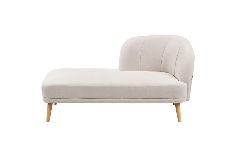 Schäslong Tanlay Beige, ljust trä, Högervänd - Beige, ljust trä, Högervänd - Möbler - Soffa - Modulsoffor - Övriga moduler till modulsoffa