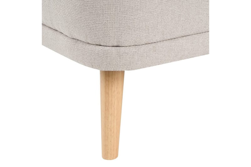 Schäslong Tanlay Beige, ljust trä, Högervänd - Beige, ljust trä, Högervänd - Möbler - Soffa - Modulsoffor - Övriga moduler till modulsoffa