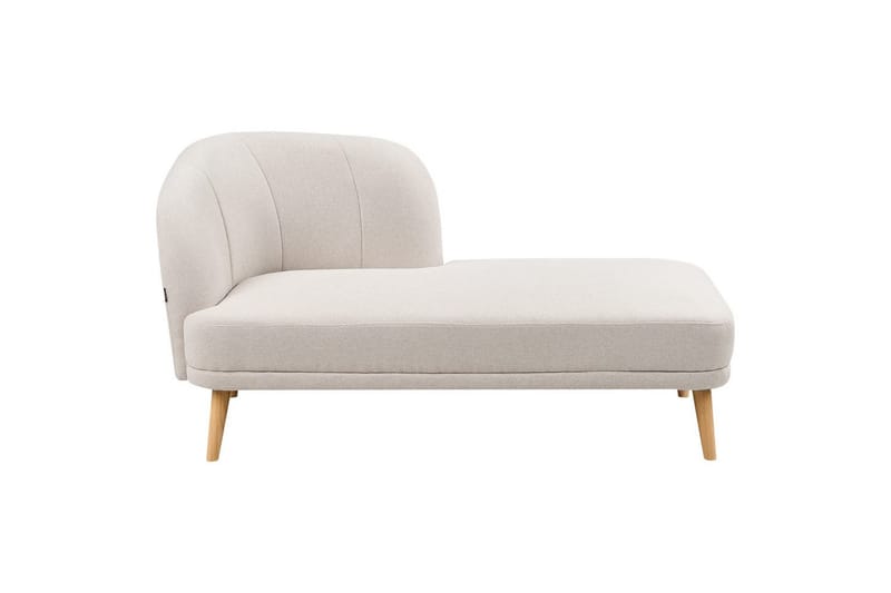 Schäslong Tanlay Beige, ljust trä, Vänstervänd - Beige, ljust trä, Vänstervänd - Möbler - Soffa - Modulsoffor - Övriga moduler till modulsoffa