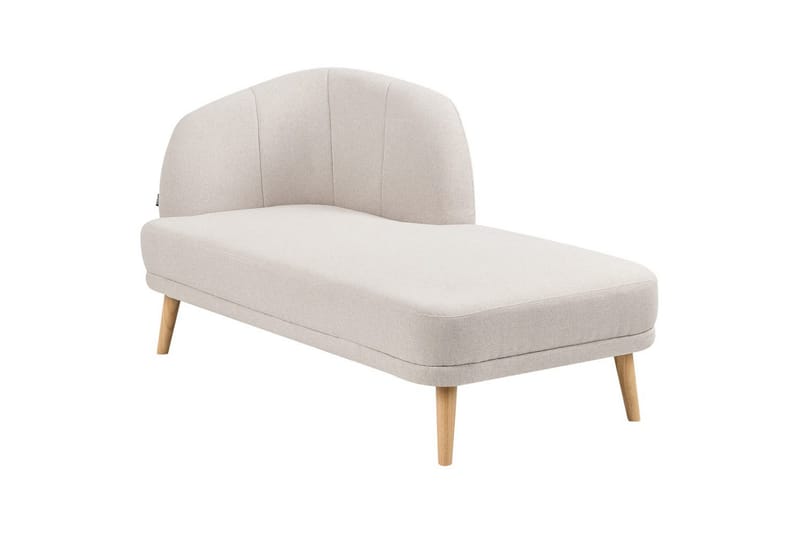 Schäslong Tanlay Beige, ljust trä, Vänstervänd - Beige, ljust trä, Vänstervänd - Möbler - Soffa - Modulsoffor - Övriga moduler till modulsoffa