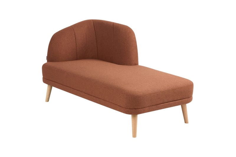 Schäslong Tanlay Brunt, gyllenbrun trä, Vänstervänd - Brunt, gyllenbrun trä, Vänstervänd - Möbler - Soffa - Modulsoffor - Övriga moduler till modulsoffa