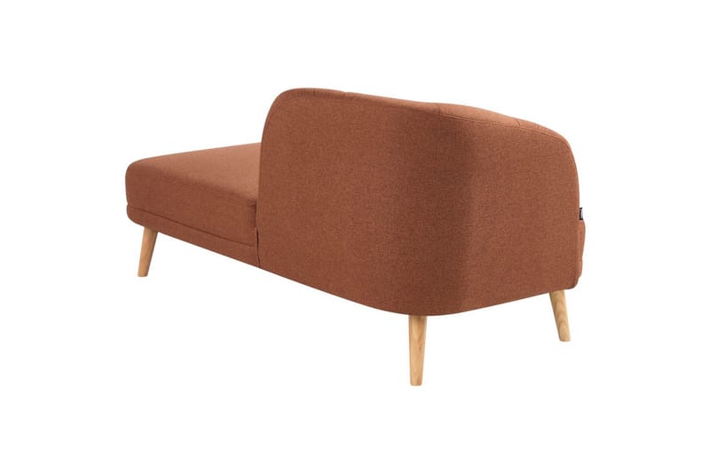 Schäslong Tanlay Brunt, gyllenbrun trä, Vänstervänd - Brunt, gyllenbrun trä, Vänstervänd - Möbler - Soffa - Modulsoffor - Övriga moduler till modulsoffa