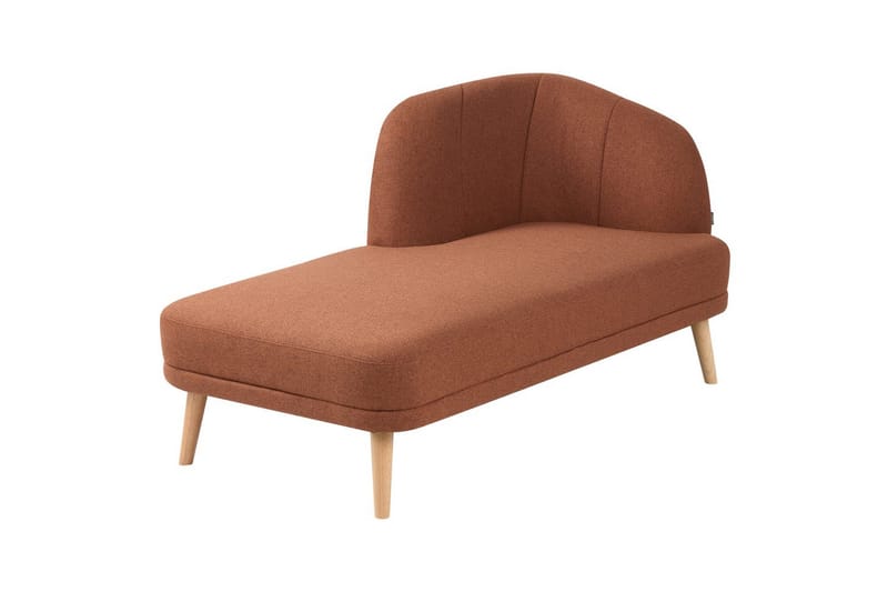 Schäslong Tanlay Brunt, gyllenbrut trä, Högervänd - Brunt, gyllenbrut trä, Högervänd - Möbler - Soffa - Modulsoffor - Övriga moduler till modulsoffa