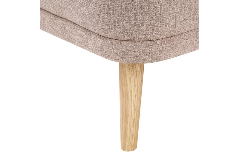 Schäslong Tanlay Brunt, ljust trä, Högervänd - Brunt, ljust trä, Högervänd - Möbler - Soffa - Modulsoffor - Övriga moduler till modulsoffa