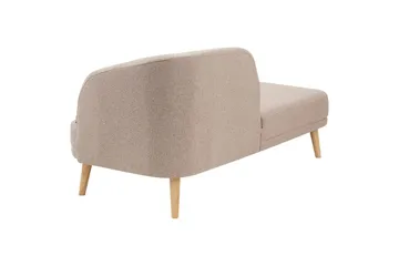 Schäslong Tanlay Brunt, ljust trä, Högervänd - Brunt, ljust trä, Högervänd - Möbler - Soffa - Modulsoffor - Övriga moduler till modulsoffa