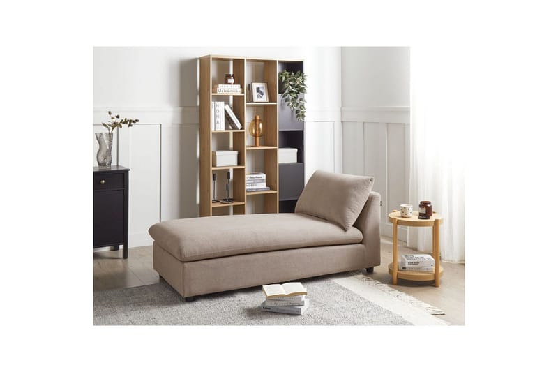 Schäslong Vizille Beige - Beige - Möbler - Soffa - Modulsoffor - Övriga moduler till modulsoffa