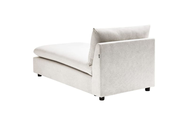 Schäslong Vizille Vit, Svart - Vit, Svart - Möbler - Soffa - Modulsoffor - Övriga moduler till modulsoffa