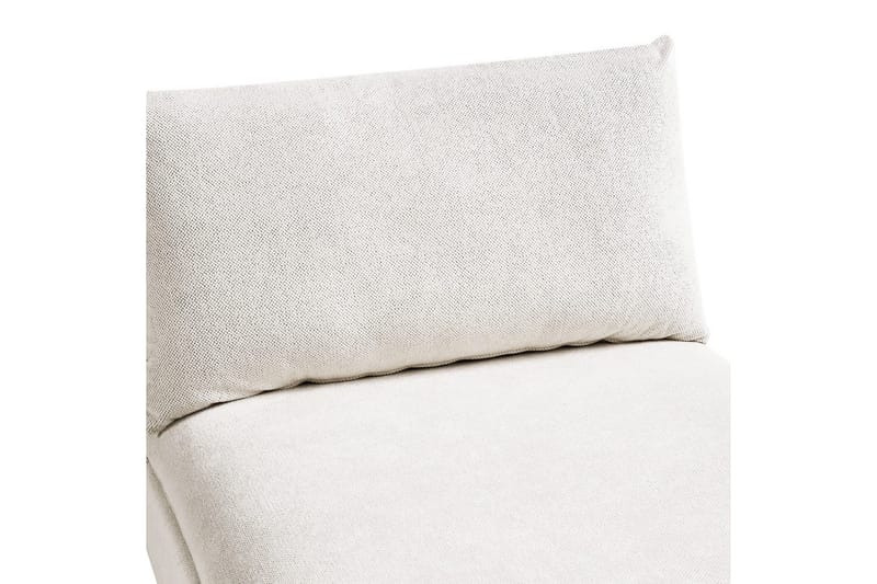 Schäslong Vizille Vit, Svart - Vit, Svart - Möbler - Soffa - Modulsoffor - Övriga moduler till modulsoffa