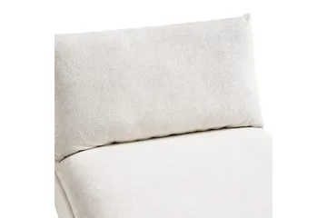 Schäslong Vizille Vit, Svart - Vit - Möbler - Soffa - Modulsoffor - Övriga moduler till modulsoffa