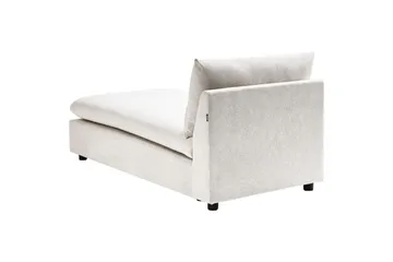 Schäslong Vizille Vit, Svart - Vit - Möbler - Soffa - Modulsoffor - Övriga moduler till modulsoffa