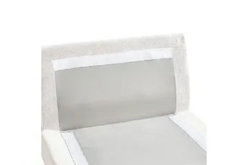 Schäslong Vizille Vit, Svart - Vit - Möbler - Soffa - Modulsoffor - Övriga moduler till modulsoffa