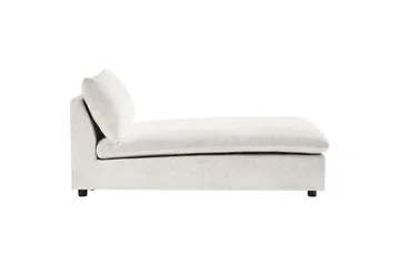 Schäslong Vizille Vit, Svart - Vit - Möbler - Soffa - Modulsoffor - Övriga moduler till modulsoffa