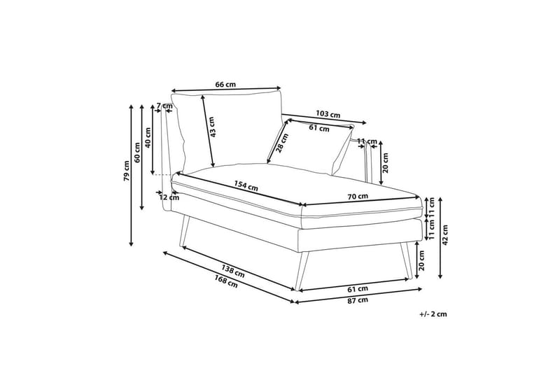 Schäslong Yerres Vänstervänd - Vänstervänd - Möbler - Soffa - Modulsoffor - Övriga moduler till modulsoffa