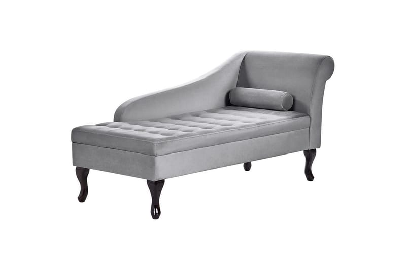 Schäslong Pessac Ljusgrå, svart, Högervänd - Ljusgrå, svart, Högervänd - Möbler - Soffa - Modulsoffor - Övriga moduler till modulsoffa