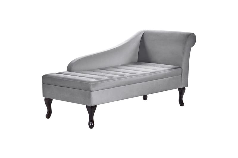 Schäslong Pessac Ljusgrå, svart, Högervänd - Ljusgrå, svart, Högervänd - Möbler - Soffa - Modulsoffor - Övriga moduler till modulsoffa