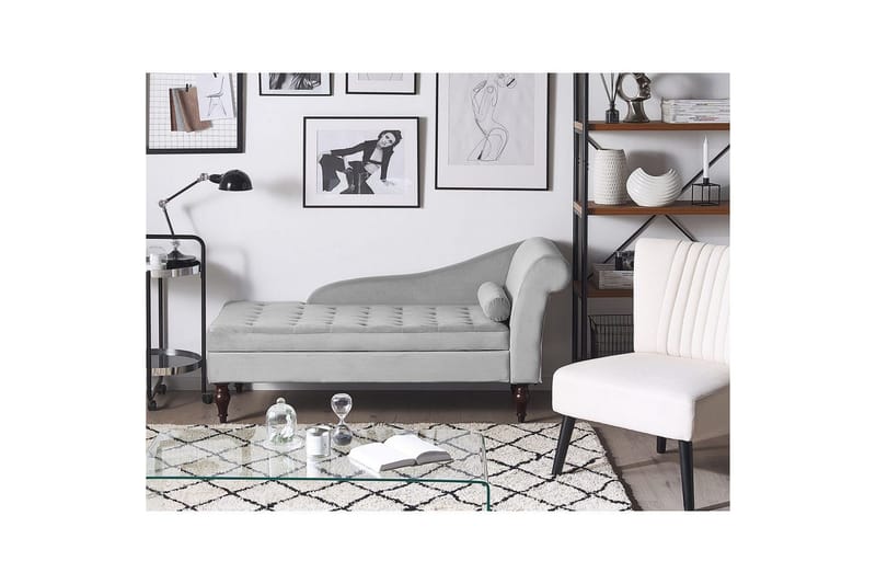 Schäslong Pessac Grå, Högervänd - Grå, Högervänd - Möbler - Soffa - Modulsoffor - Övriga moduler till modulsoffa