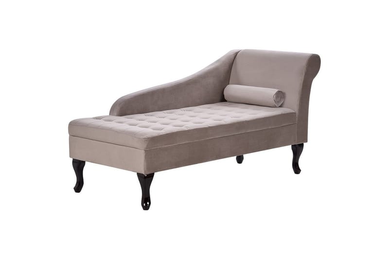 Schäslong Pessac Beige, svart, Högervänd - Beige, svart, Högervänd - Möbler - Soffa - Modulsoffor - Övriga moduler till modulsoffa
