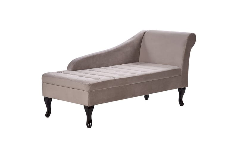 Schäslong Pessac Beige, svart, Högervänd - Beige, svart, Högervänd - Möbler - Soffa - Modulsoffor - Övriga moduler till modulsoffa
