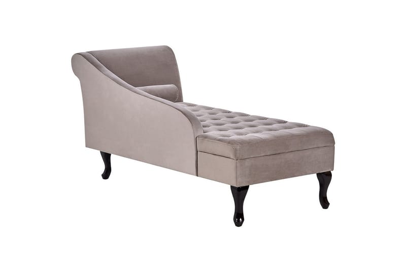 Schäslong Pessac Beige, svart, Högervänd - Beige, svart, Högervänd - Möbler - Soffa - Modulsoffor - Övriga moduler till modulsoffa