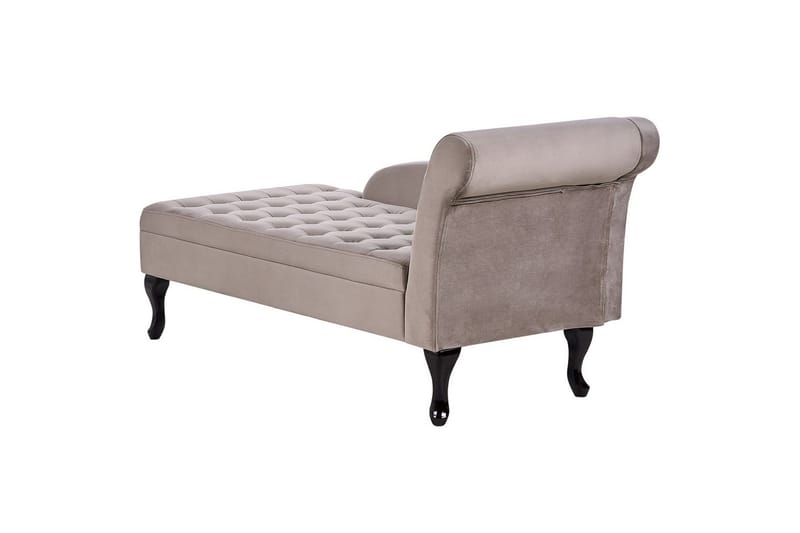 Schäslong Pessac Beige, svart, Högervänd - Beige, svart, Högervänd - Möbler - Soffa - Modulsoffor - Övriga moduler till modulsoffa