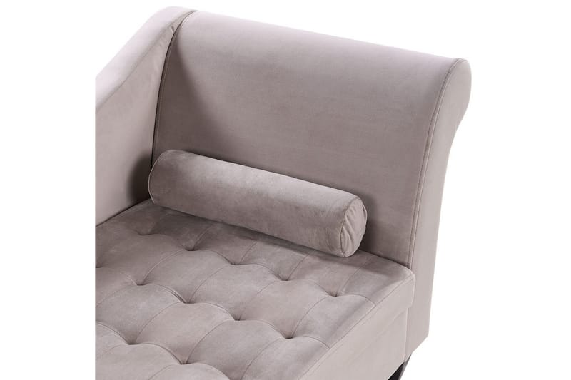 Schäslong Pessac Beige, svart, Högervänd - Beige, svart, Högervänd - Möbler - Soffa - Modulsoffor - Övriga moduler till modulsoffa