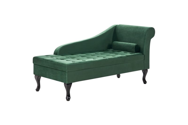 Schäslong Pessac Grön, Svart, Högervänd - Grön, Svart, Högervänd - Möbler - Soffa - Modulsoffor - Övriga moduler till modulsoffa