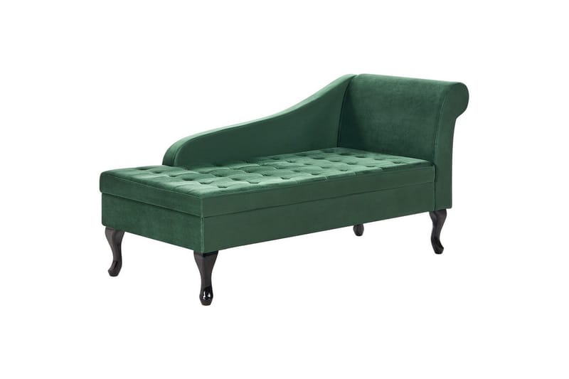 Schäslong Pessac Grön, Svart, Högervänd - Grön, Svart, Högervänd - Möbler - Soffa - Modulsoffor - Övriga moduler till modulsoffa