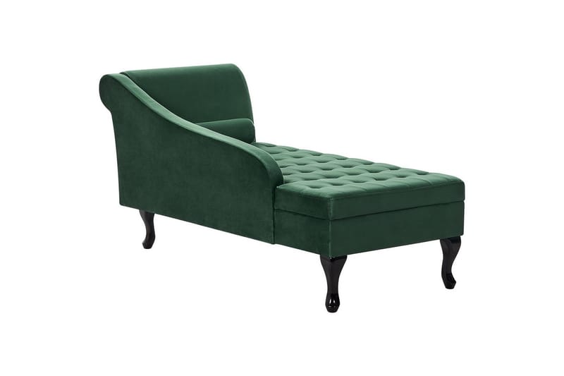 Schäslong Pessac Grön, Svart, Högervänd - Grön, Svart, Högervänd - Möbler - Soffa - Modulsoffor - Övriga moduler till modulsoffa