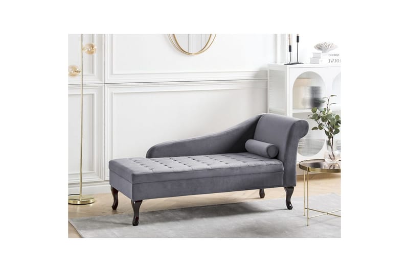 Schäslong Pessac Grå, svart, Högervänd - Grå, svart, Högervänd - Möbler - Soffa - Modulsoffor - Övriga moduler till modulsoffa