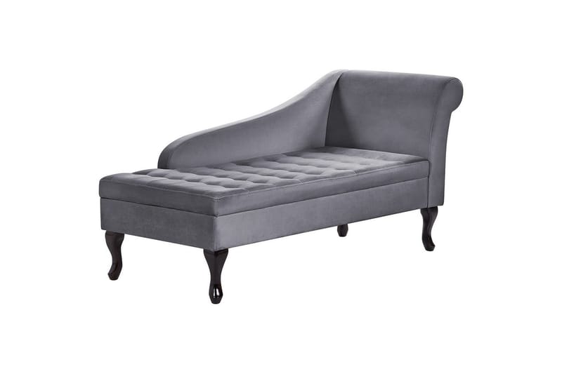 Schäslong Pessac Grå, svart, Högervänd - Grå, svart, Högervänd - Möbler - Soffa - Modulsoffor - Övriga moduler till modulsoffa