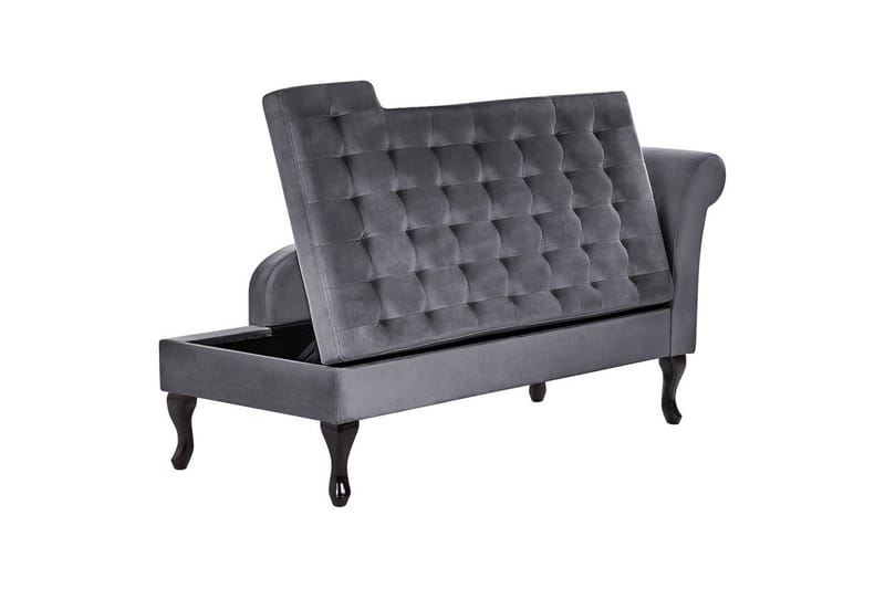 Schäslong Pessac Grå, svart, Högervänd - Grå, svart, Högervänd - Möbler - Soffa - Modulsoffor - Övriga moduler till modulsoffa