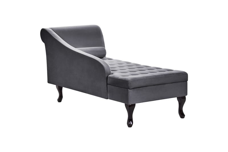 Schäslong Pessac Grå, svart, Högervänd - Grå, svart, Högervänd - Möbler - Soffa - Modulsoffor - Övriga moduler till modulsoffa