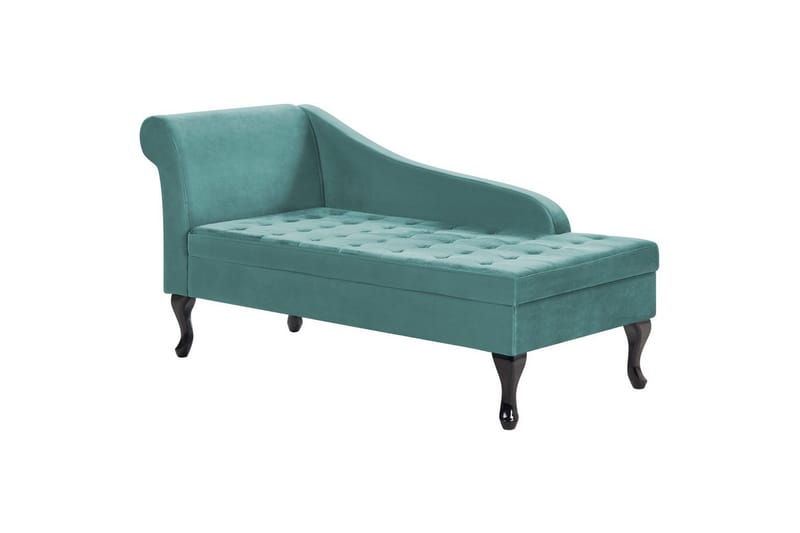 Schäslong Pessac Blå, Svart, Vänstervänd - Blå, Svart, Vänstervänd - Möbler - Soffa - Modulsoffor - Övriga moduler till modulsoffa