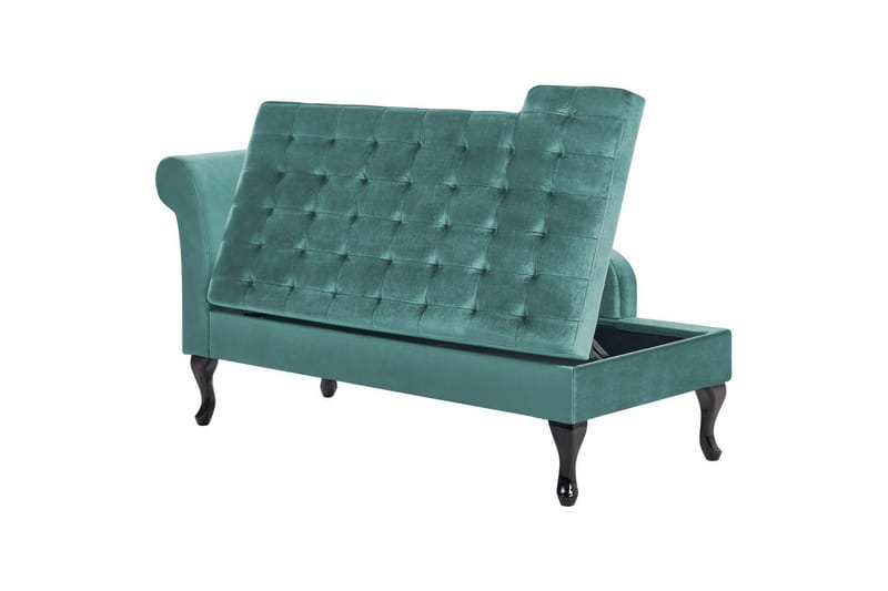 Schäslong Pessac Blå, Svart, Vänstervänd - Blå, Svart, Vänstervänd - Möbler - Soffa - Modulsoffor - Övriga moduler till modulsoffa