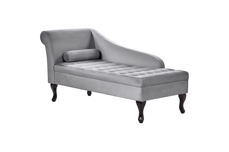Schäslong Pessac Grå, svart, Vänstervänd - Grå, svart, Vänstervänd - Möbler - Soffa - Modulsoffor - Övriga moduler till modulsoffa