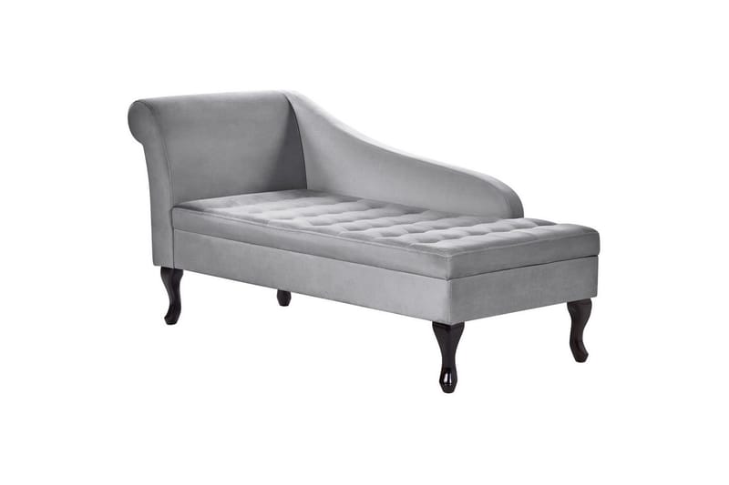 Schäslong Pessac Grå, svart, Vänstervänd - Grå, svart, Vänstervänd - Möbler - Soffa - Modulsoffor - Övriga moduler till modulsoffa