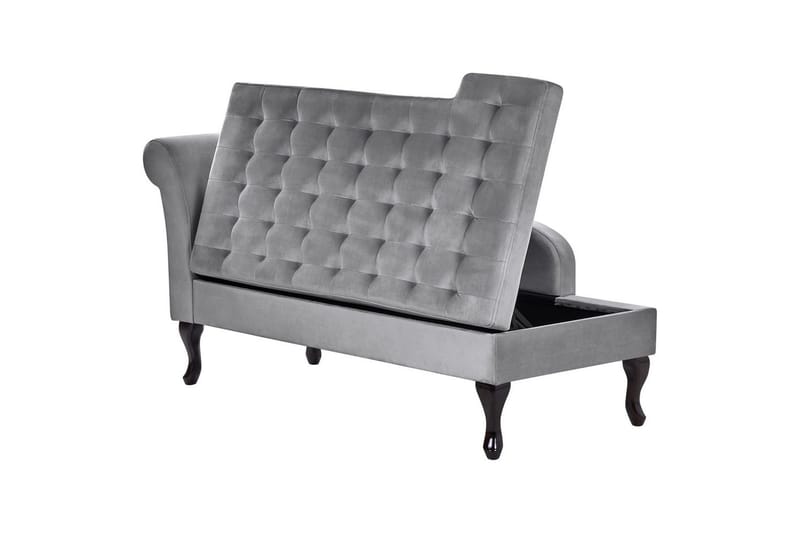 Schäslong Pessac Grå, svart, Vänstervänd - Grå, svart, Vänstervänd - Möbler - Soffa - Modulsoffor - Övriga moduler till modulsoffa