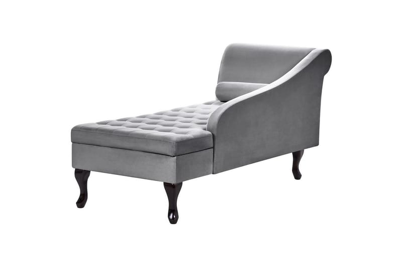 Schäslong Pessac Grå, svart, Vänstervänd - Grå, svart, Vänstervänd - Möbler - Soffa - Modulsoffor - Övriga moduler till modulsoffa