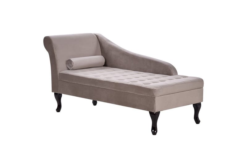 Schäslong Pessac Beige, svart, Vänstervänd - Beige, svart, Vänstervänd - Möbler - Soffa - Modulsoffor - Övriga moduler till modulsoffa