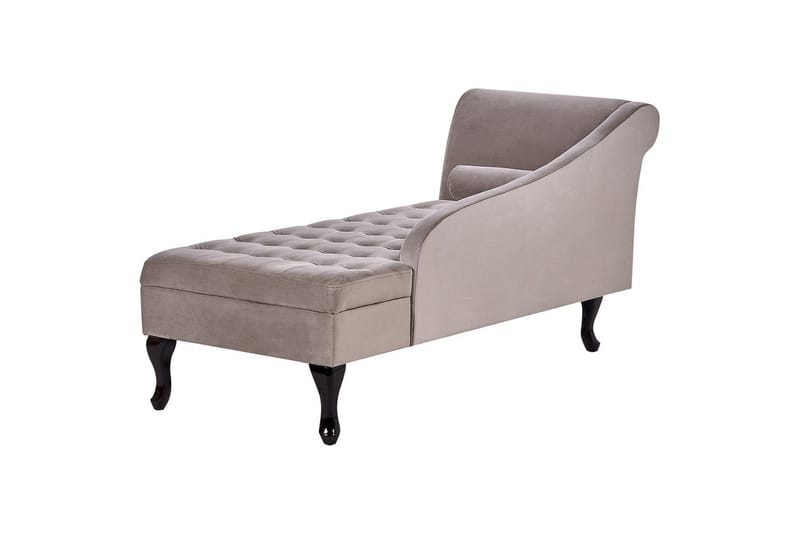Schäslong Pessac Beige, svart, Vänstervänd - Beige, svart, Vänstervänd - Möbler - Soffa - Modulsoffor - Övriga moduler till modulsoffa