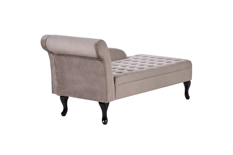 Schäslong Pessac Beige, svart, Vänstervänd - Beige, svart, Vänstervänd - Möbler - Soffa - Modulsoffor - Övriga moduler till modulsoffa