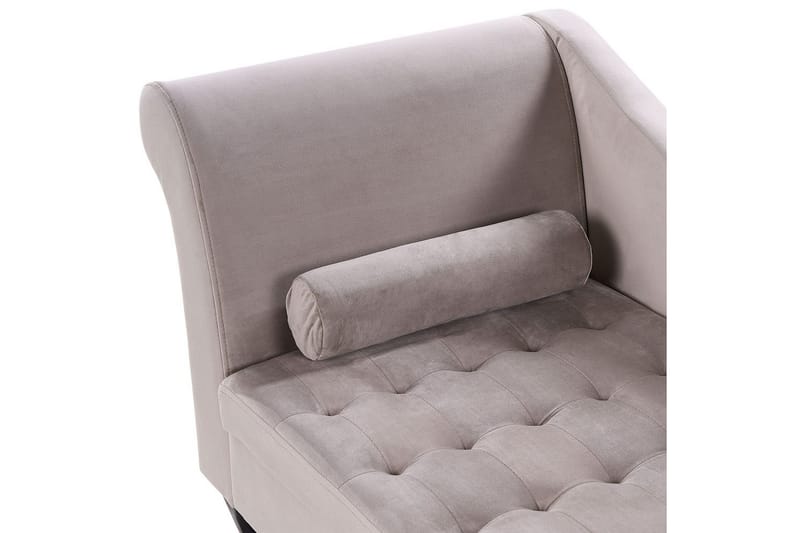 Schäslong Pessac Beige, svart, Vänstervänd - Beige, svart, Vänstervänd - Möbler - Soffa - Modulsoffor - Övriga moduler till modulsoffa