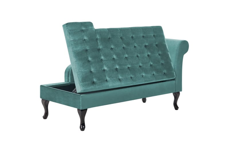 Schäslong Pessac Blå, Svart, Högervänd - Blå, Svart, Högervänd - Möbler - Soffa - Modulsoffor - Övriga moduler till modulsoffa