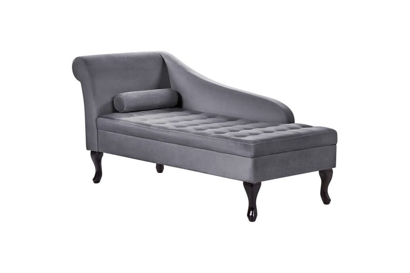 Schäslong Pessac Mörkgrå, svart, Vänstervänd - Mörkgrå, svart, Vänstervänd - Möbler - Soffa - Modulsoffor - Övriga moduler till modulsoffa