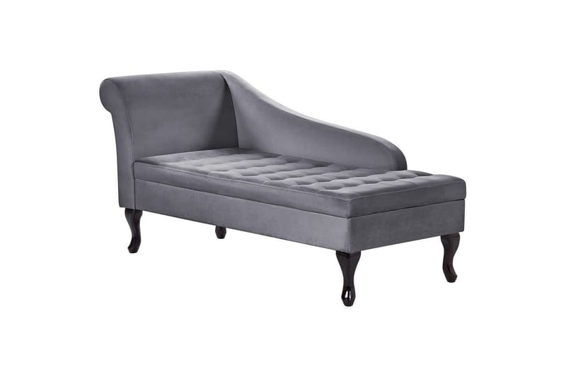 Schäslong Pessac Mörkgrå, svart, Vänstervänd - Mörkgrå, svart, Vänstervänd - Möbler - Soffa - Modulsoffor - Övriga moduler till modulsoffa